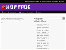 Tablet Screenshot of hopfrog.it